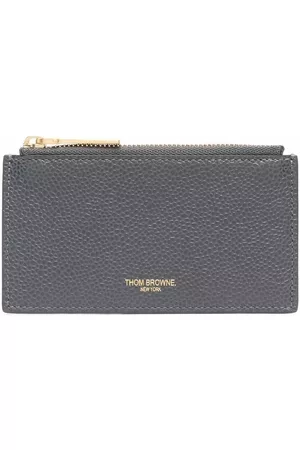 Thom Browne Cartera compacta con rayas RWB