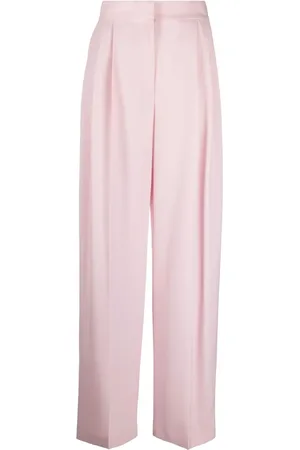 Alexander McQueen Pantalones de talle alto con pinzas