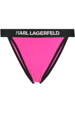 Karl Lagerfeld Bragas de bikini con logo en la cinturilla