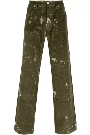 MISBHV Pantalones con efecto de salpicadura de pintura