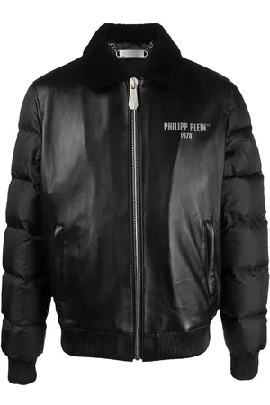 Philipp Plein Plumífero con logo estampado