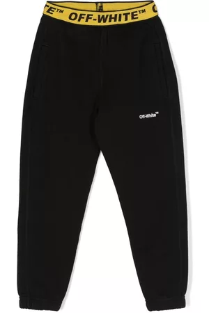 OFF-WHITE Pantalones de chándal con logo en la cinturilla