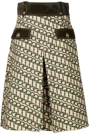 Gucci Pantalones cortos anchos con motivo horsebit