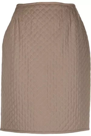 Jean Paul Gaultier Falda con acolchado de rombos 1990