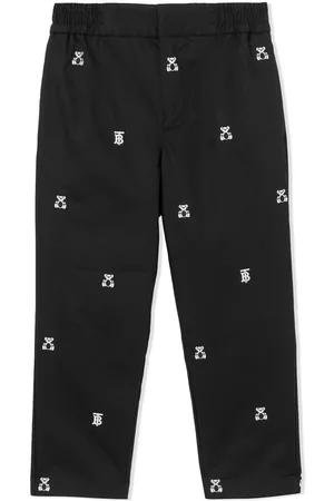 Burberry Pantalones rectos con bordado Thomas Bear