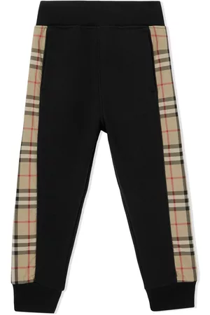 Burberry Pantalones de chándal con paneles Vintage Check