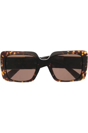 VERSACE Gafas de sol cuadradas con efecto carey