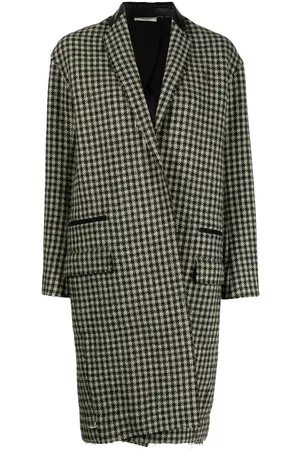 Céline Abrigo midi con solapa cuero