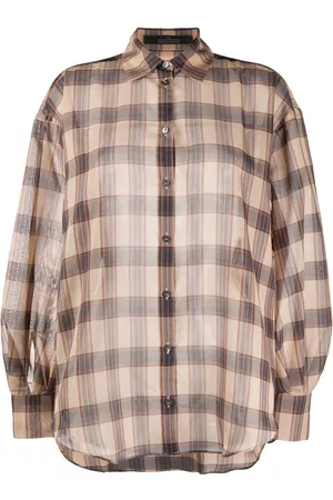 Rokh Camisa oversize a cuadros