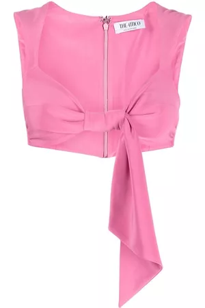 The Attico Top corto con detalle de nudo