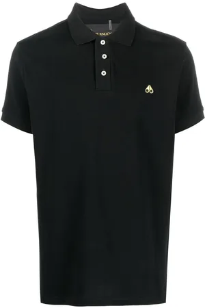 Moose Knuckles Polo con parche del logo