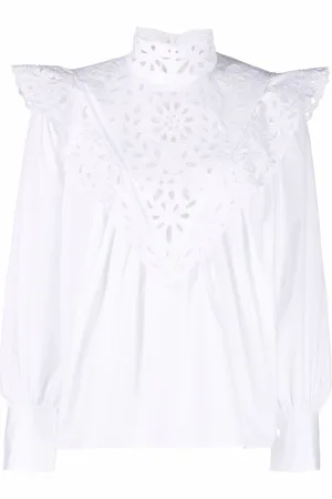 Chloé Blusa con bordado inglés