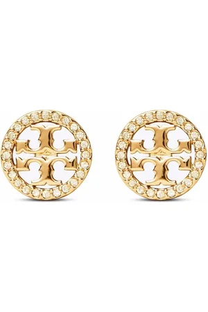 Tory Burch Pendientes Miller con apliques de pavé