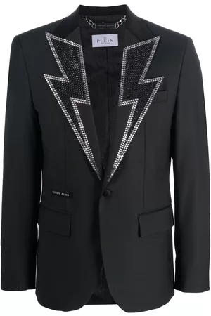 Philipp Plein Blazer con botones y apliques de cristal