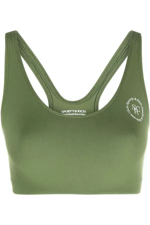 Sporty & Rich Top corto con logo estampado