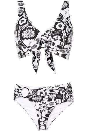 AMIR SLAMA Bikini con estampado floral