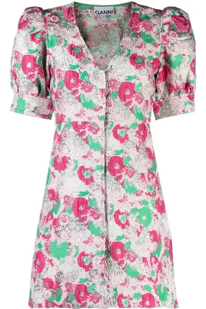 Ganni Vestido con estampado floral
