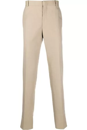 Alexander McQueen Pantalones de vestir ajustados de talle medio