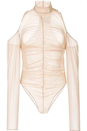 Boyarovskaya Body de malla fruncido