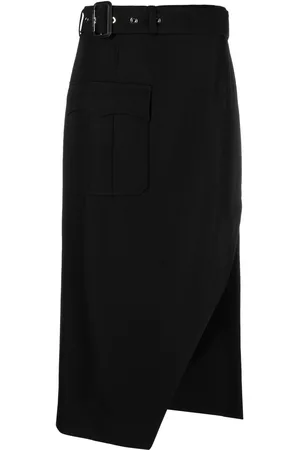 Alexander McQueen Falda con cinturón