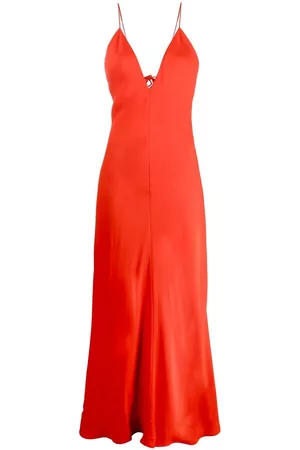 Stella McCartney Vestido largo con cuello en V