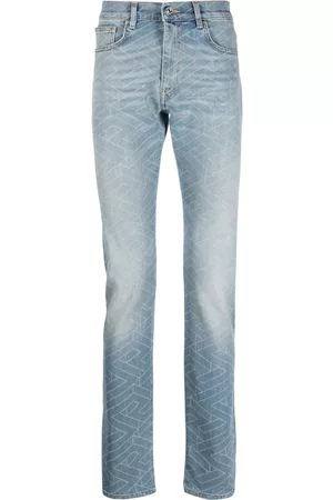 VERSACE Vaqueros con motivo geométrico
