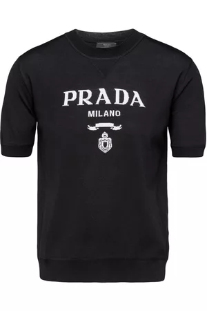 Prada Jersey con logo en intarsia