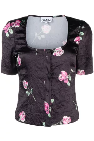 Ganni Blusa con estampado floral