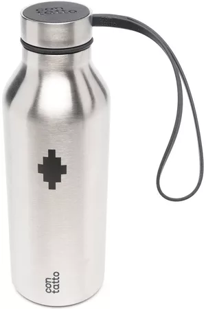 MARCELO BURLON Botella de acero inoxidable con estampado Cross