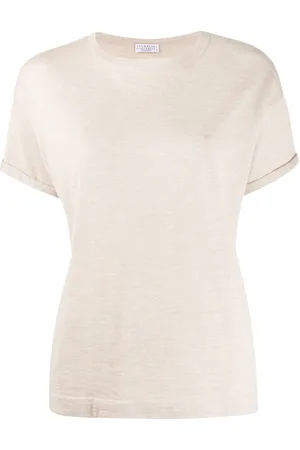 Brunello Cucinelli Top de punto holgado