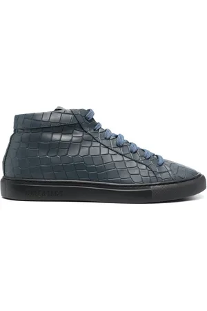 HIDE&JACK Zapatillas altas con efecto de piel de cocodrilo