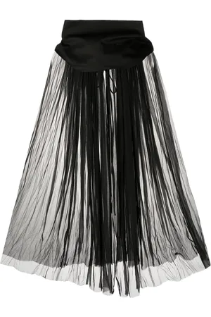 Rick Owens Capa translúcida con cuello alzado