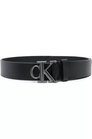  Calvin Klein Cinturón casual CK con hebilla recortada