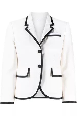 Thom Browne Blazer con ribetes grosgrain