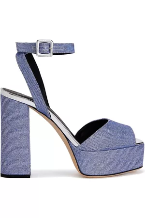 Giuseppe Zanotti Sandalias con plataforma y purpurina