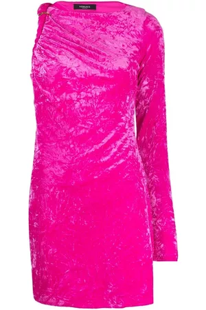 VERSACE Minivestido fruncido