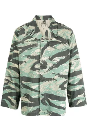 Maharishi Camisa con motivo militar