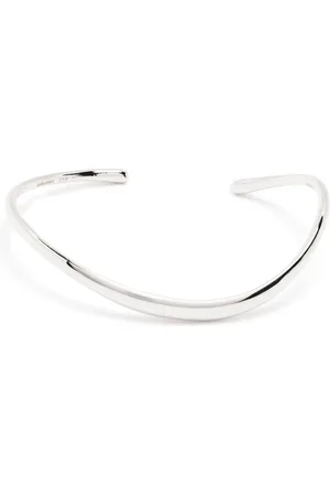 Dinny Hall Brazalete Wave de plata reciclada