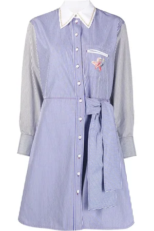 Chloé Vestido camisero a rayas diplomáticas