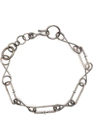 GUIDI Collar de cadena en plata de ley