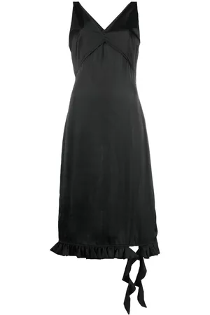 REMAIN Vestido largo con cuello en V