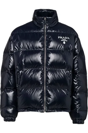 Prada Plumífero con logo estampado