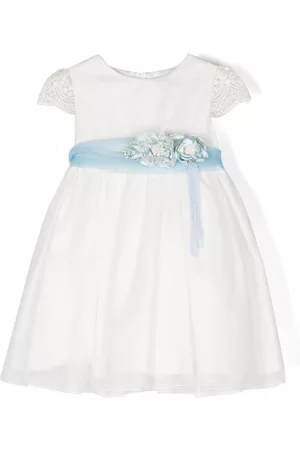 Mimilù Vestido largo con cinturón floral