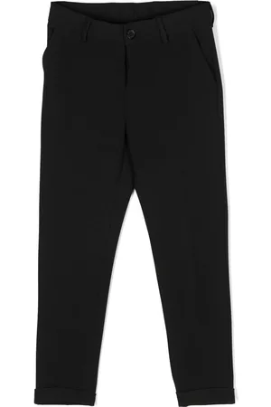 VERSACE Pantalones rectos con logo estampado