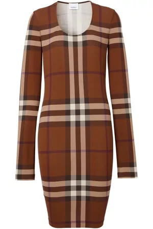 Burberry Vestido Exaggerated-Check