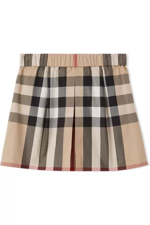 Burberry Falsa plisada a cuadros