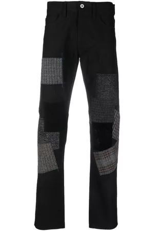 JUNYA WATANABE Vaqueros rectos con detalle patchwork