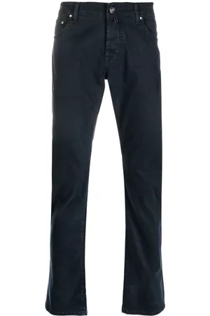 Jacob Cohen Pantalones rectos con detalle de pañuelo