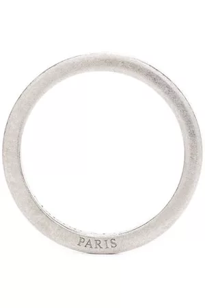 Maison Margiela Pendientes de aro con diseño grabado