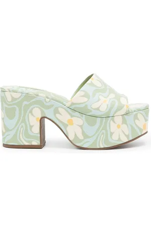 Larroude Mules con motivo floral